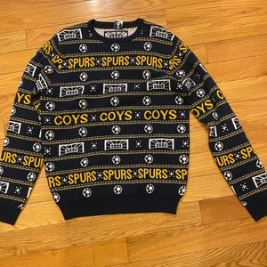 Men’s Tottenham Hotspur Ugly Christmas Sweater. Size L